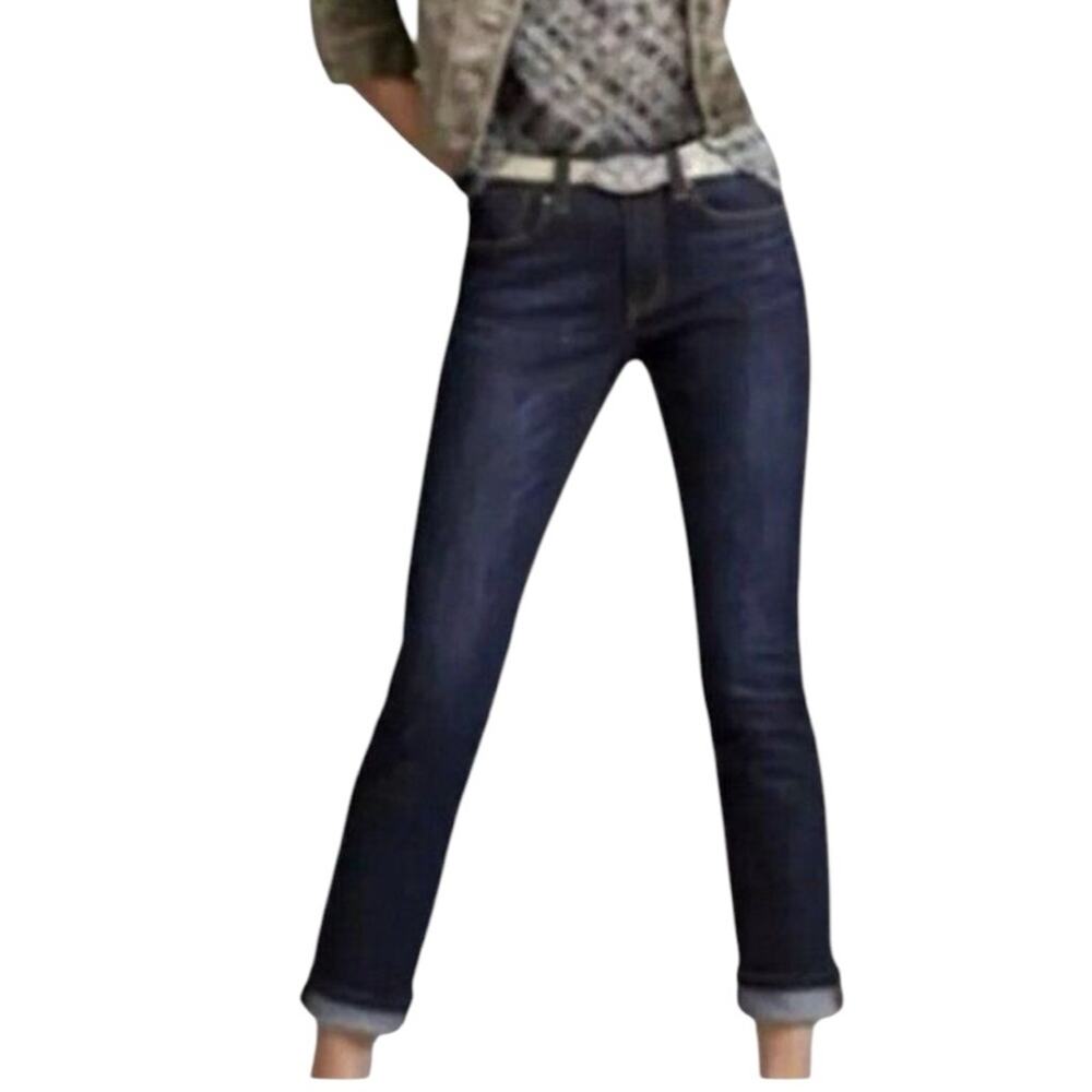 Cabi Jeans 514 Blue Moon Indie Mid Rise Slim Straight Dark Wash Women’s Size 2